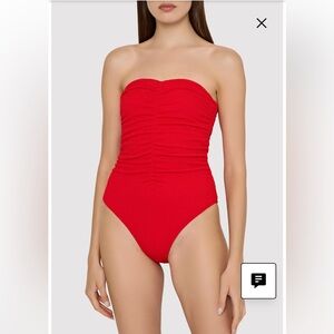 Milly Textured Ruched One-Piece Swimsuit